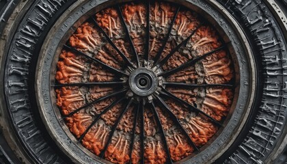 Obraz premium A deep dive into the iris: a macro view of the human eyes intricate structure