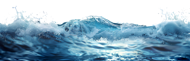 Sea water surface cut out
