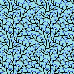 Cartoon autumn seamless mushrooms pattern for wrapping paper and fabrics