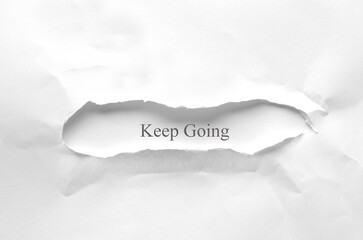 keep going