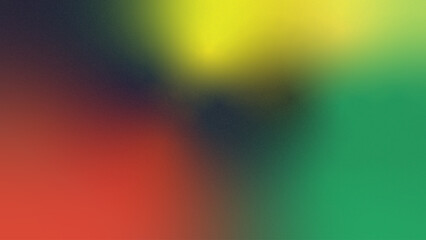 Multicolor grainy gradient with noise texture. Colorful gradient background. Spray Paint Brush. Red, green, yellow blurred backdrop for banner, creative minimal poster, template social media design