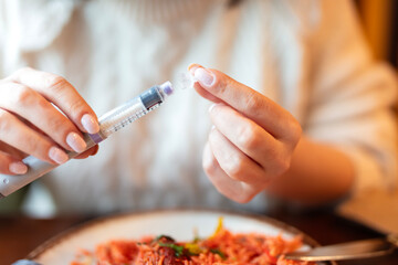 Managing Diabetes: Insulin Injection Before a Meal
