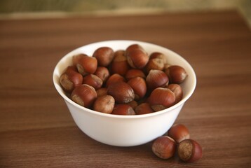 hazelnuts in a bowl