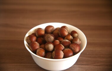 hazelnuts in a bowl