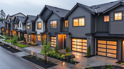 series of upscale urban townhomes
