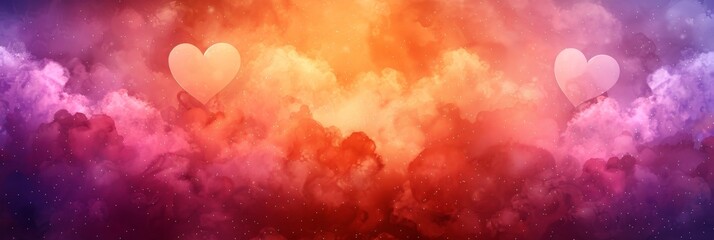 Valentine s day banner design with elegant composition and customizable text space