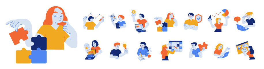 Business illustrations.