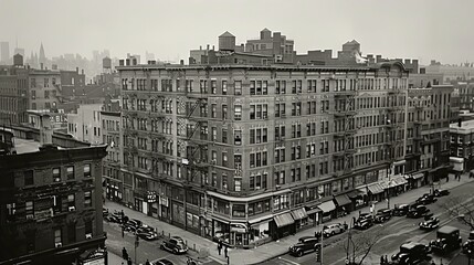 1940 New York photo apartment building high
