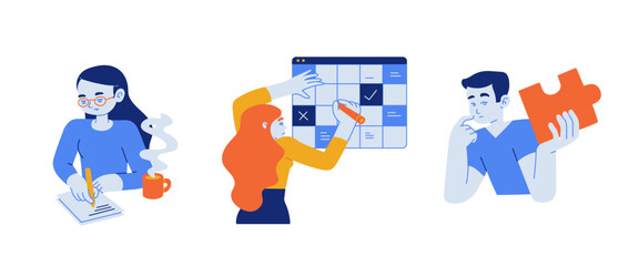 Business illustrations.