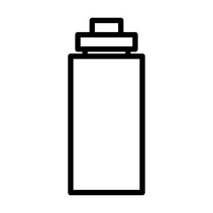 bottle icon in line style. Vector illustration