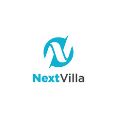 Next Villa Logo Templates Letter N