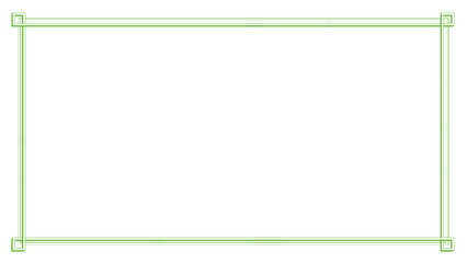 Minimalist green frame for any text with white background.