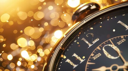 New Year's Eve Clock for the year 2025