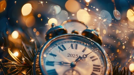 New Year's Eve Clock for the year 2025