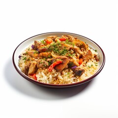 Famous food dish Isolated on a white background