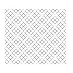 Isolated metallic net on white background