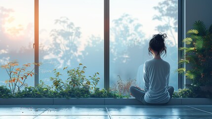 Depression Support: Illustrate the journey of seeking help for depression, from initial struggles to finding support and treatment. Use compassionate visuals to emphasize hope and recovery.