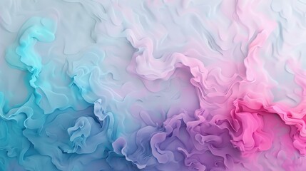 Abstract pastel gradient with fluid, wavy textures blending blue and pink, creating a calming and dreamy artistic background.