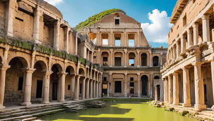 Fototapeta premium Timeless Treasures: Unveiling the Stories Woven in Ancient Walls