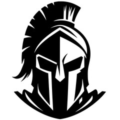 Spartan head silhouette