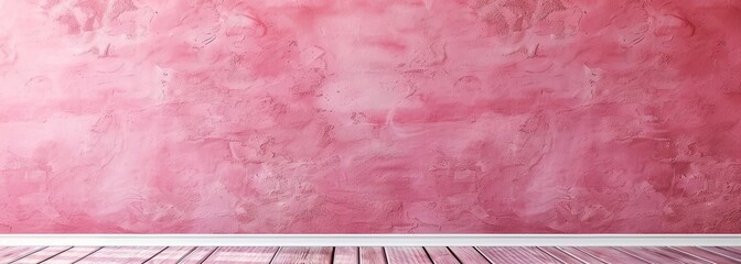 Freshly painted pink wall background
