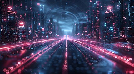 Fototapeta premium Visualize the future with concept illustrations of 6G technology, showcasing advanced communication networks. Illustration, Minimalism,