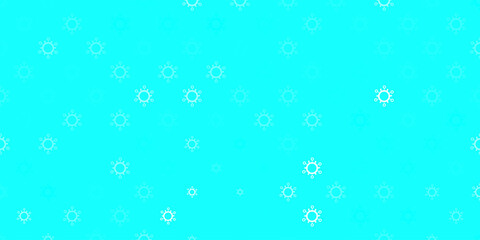 Light green vector pattern with coronavirus elements.