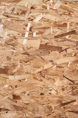 Construction background, texture and pattern in wood oriented strand board, OSP, panel
