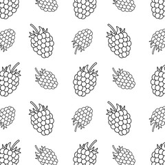 Outline raspberry or blackberry repeating pattern