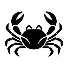 line art icon illustration of crab