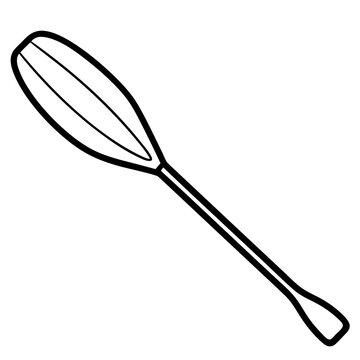 recommend clip art: line art icon illustration of paddle