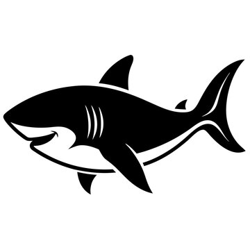 recommend clip art: line art icon illustration of shark