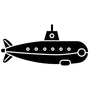 recommend clip art: line art icon illustration of submarine