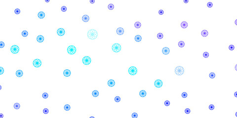 Light Pink, Blue vector backdrop with dots.