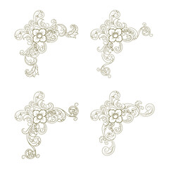 Classic Vitage Wedding Ornaments Frames Separator Elements Classic Vintage Wedding Invitation Hand Drawn Ornate the Calligraphy Poster Victorian Style