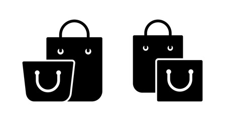 Shopping bag icon vector isolated on white background. Shopping bag vector icon. Basket icon