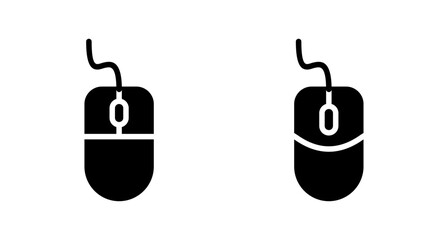 Computer Mouse Icon vector isolated on white background. Computer mouse vector icon