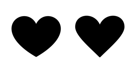 Obraz premium Heart icon vector isolated on white background. Heart vector icon. Like icon vector. Love