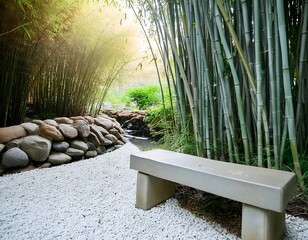 japanese garden in summer