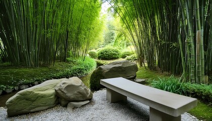 japanese garden in summer