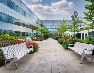 modern building in the park