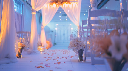 decorated place for wedding ceremony : Generative AI