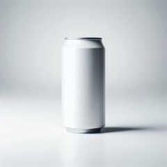 Label-less or blank aluminum soda can mock up isolated on a white background