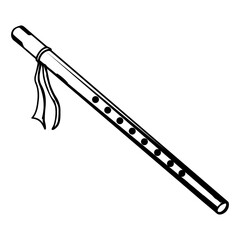 flute icon vectors illustration symbol design