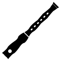 flute icon vectors illustration symbol design