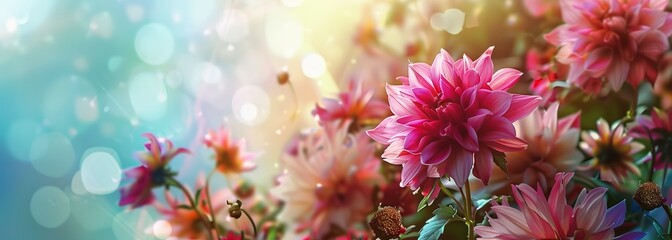 Obraz premium Flowers for anniversary background. Anniversary background