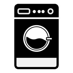 single tub washing machine vector icon