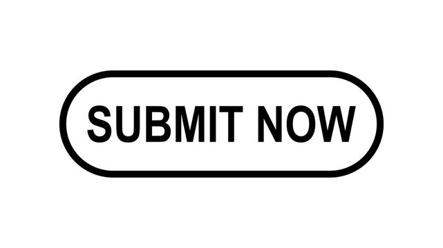 Mouse Arrow Clicking Submit Now Web Button Animation. 4k Motion Graphics with Alpha Channel.