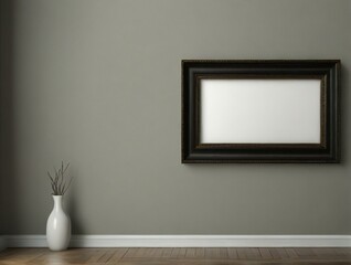 empty room with frame