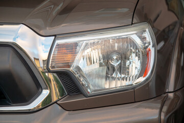 headlight of a car